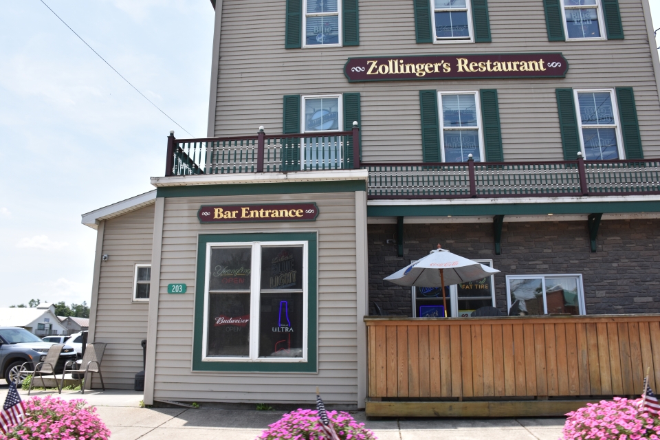 Outside view of Zollinger's Restaurant