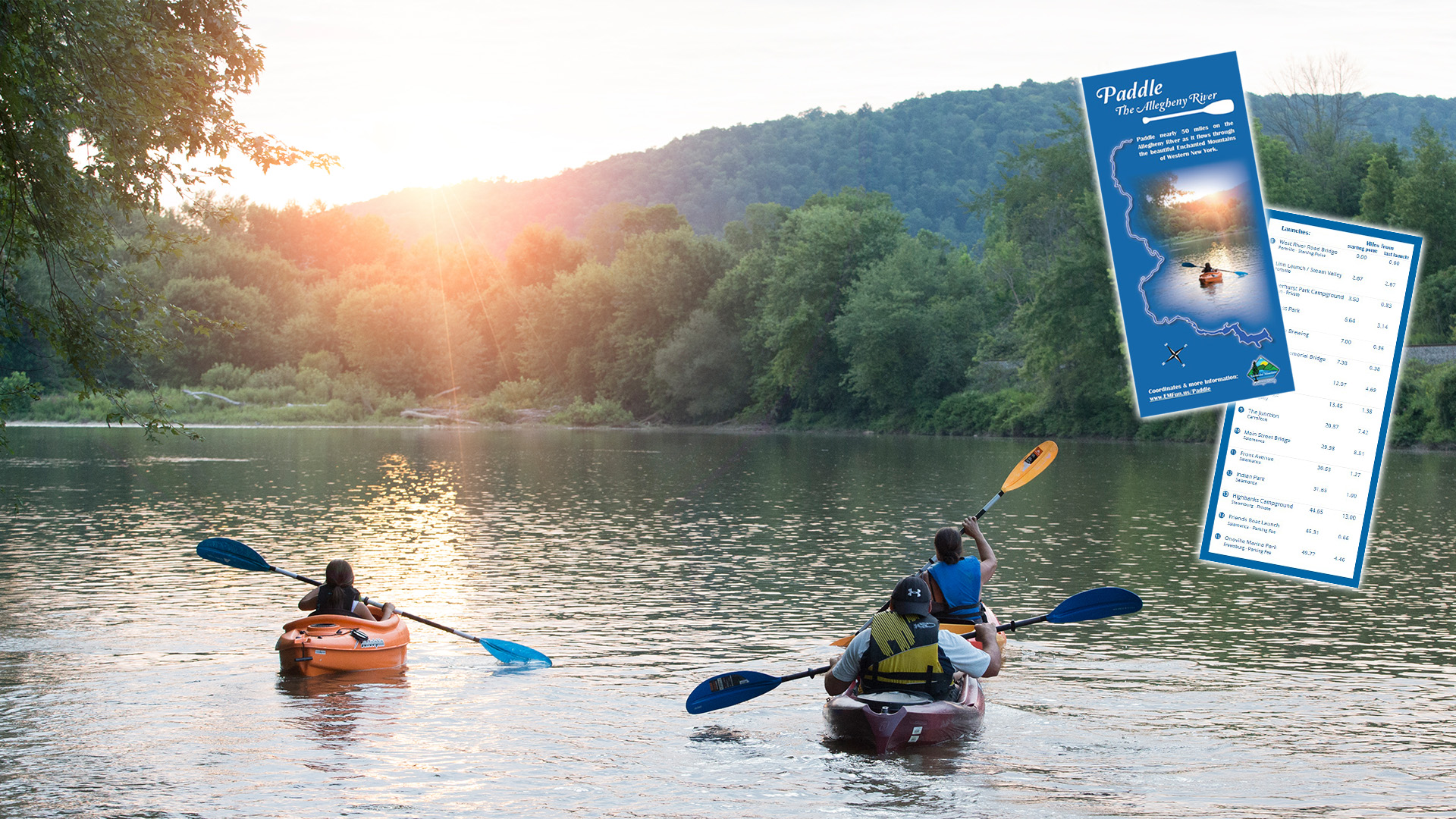 Plan your trip down the Allegheny River in New York State