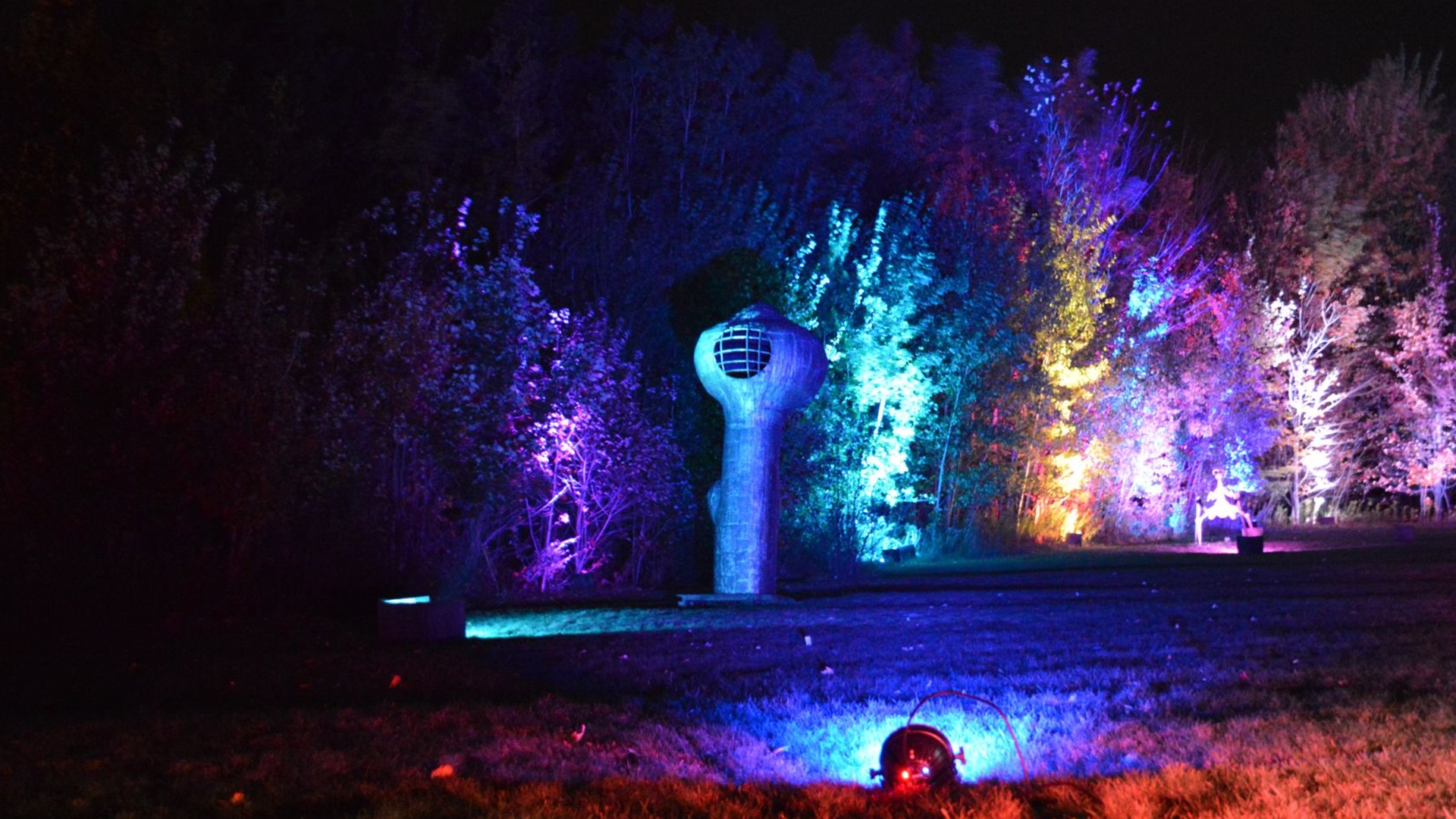 Night Lights at Griffis Sculpture Park