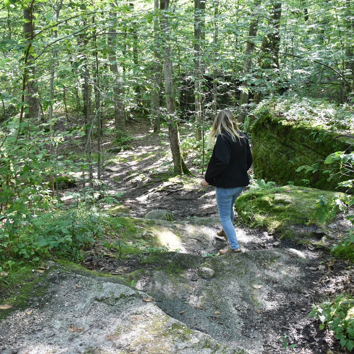 Sam at Little Rock City Park in the Summer