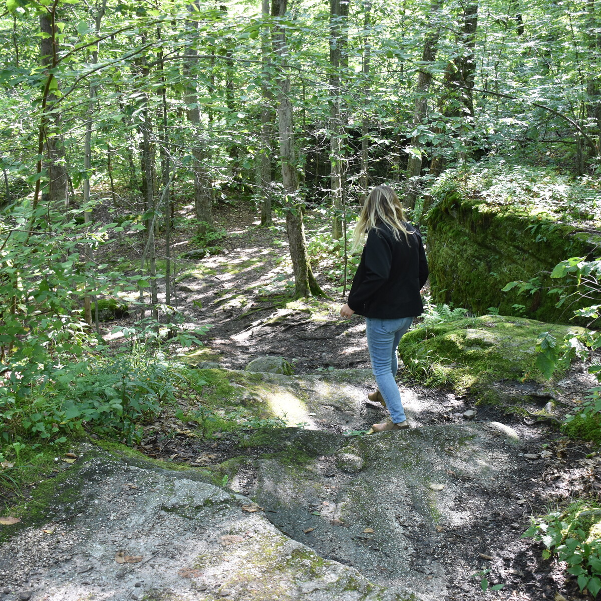 Sam at Little Rock City Park in the Summer