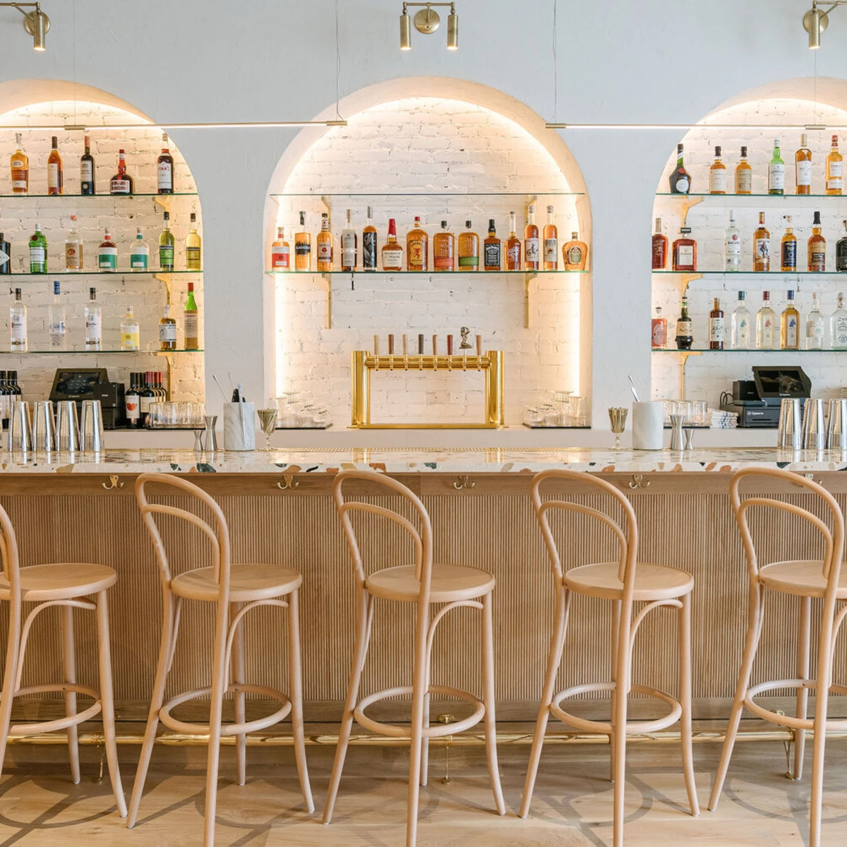 First-floor bar at West Rose Restaurant