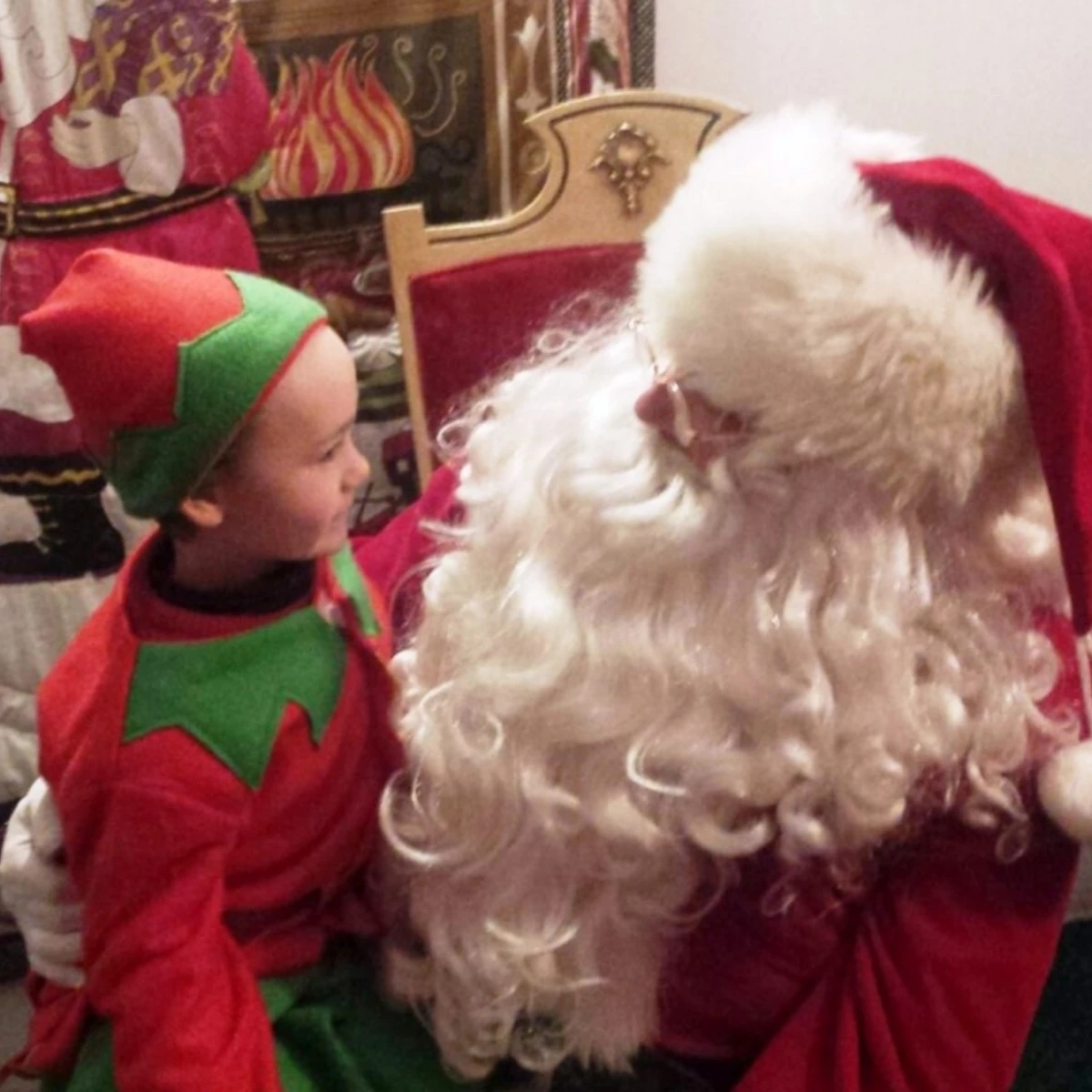 Santa at Lincoln Park in Olean