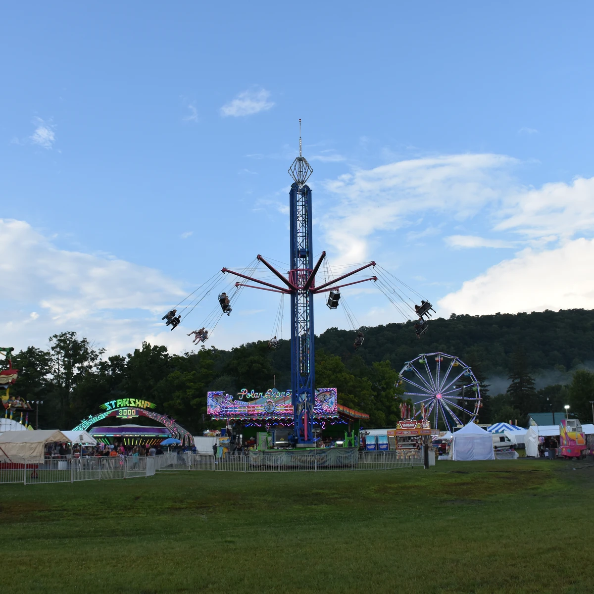 Swings at the Cattaraugus County Fair