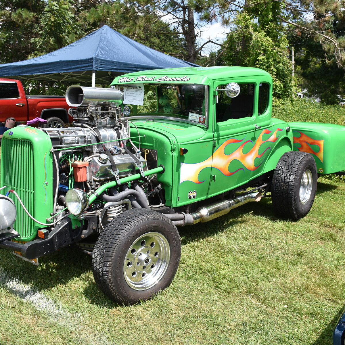 A car at a past car show in Cattaraugus County