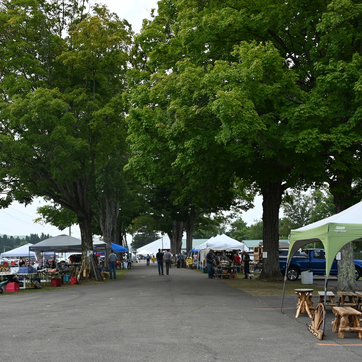 A view of some of the outdoor vendors at the 2025 Cattaraugus County Sportsmen's Rendezvous