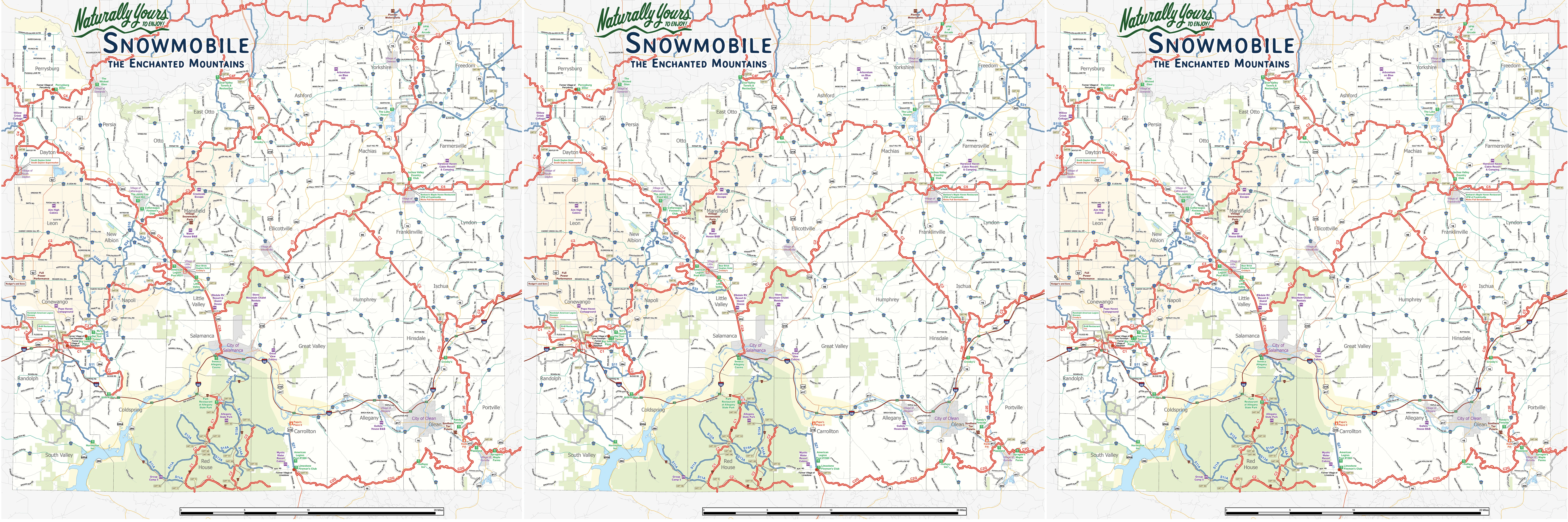 2024-2025 Snowmobile Trails x3 Banner