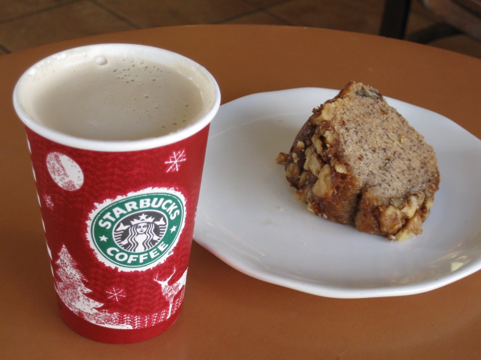 Coffee and coffee cake at McCarty Cafe