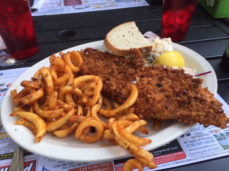 Fish fry from Zoar Valley Tavern