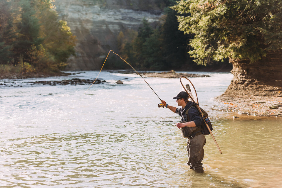 Fishing in the Cattaraugus Creek