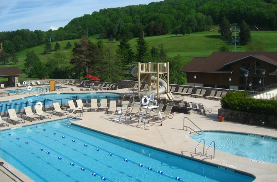 Pool complex at Holiday Valley Resort, 2010