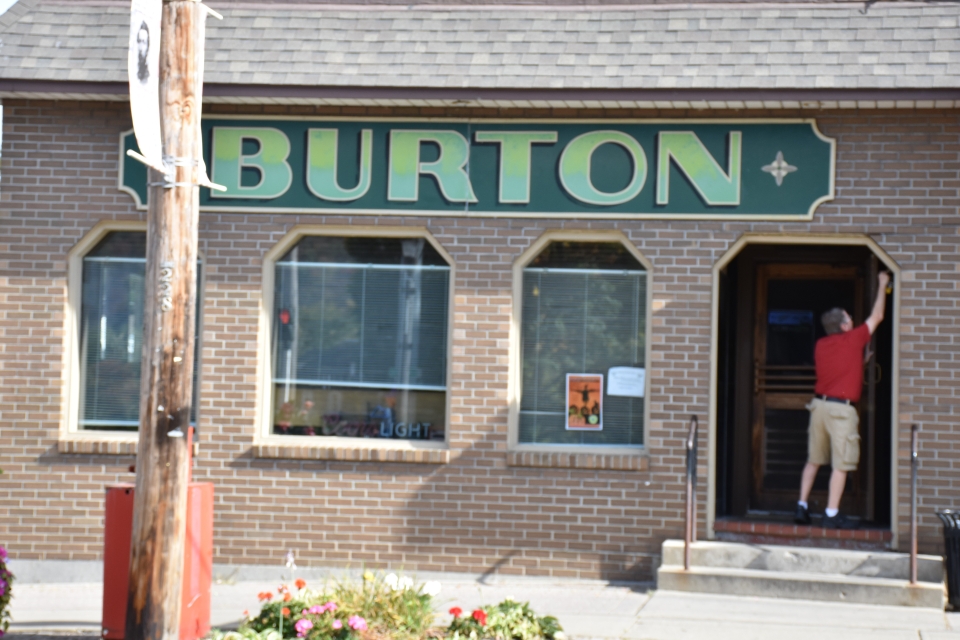 Entrance to The Burton in Allegany 