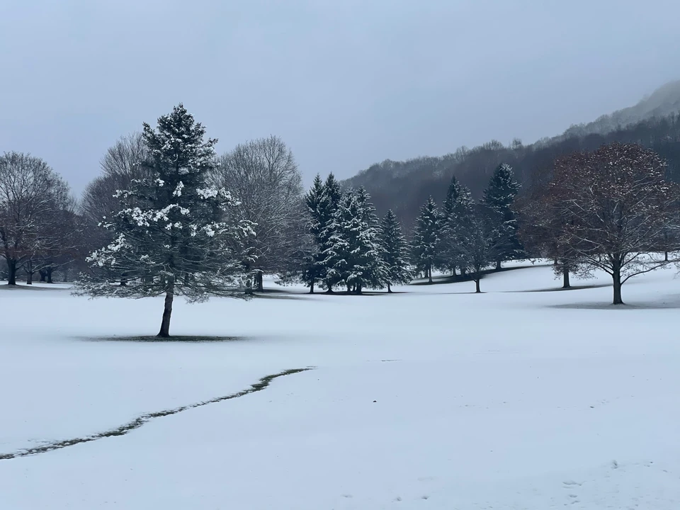 first snowy day of 2024