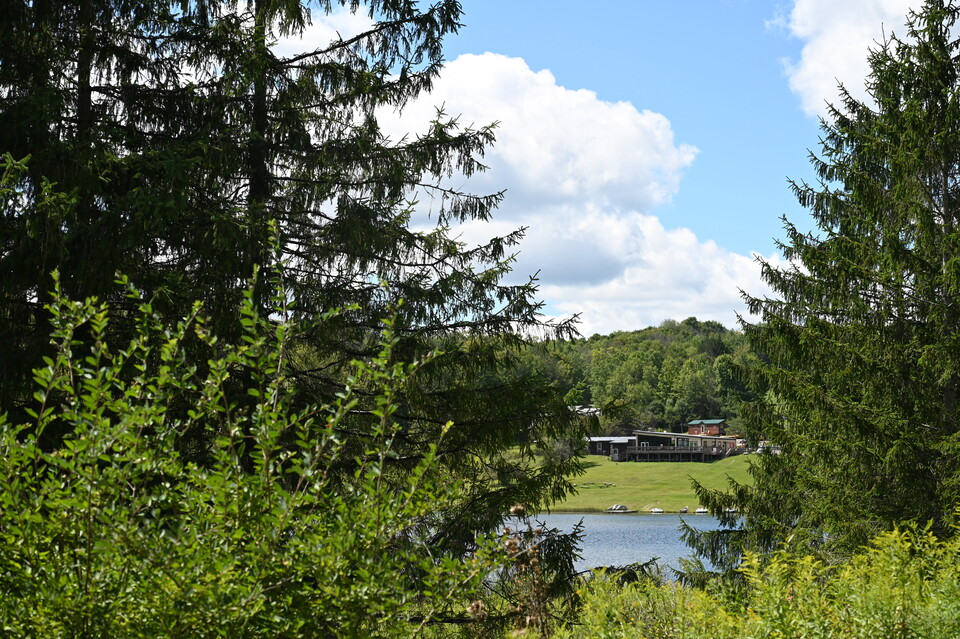 View of Bear Creek Lake Resort from entrance road