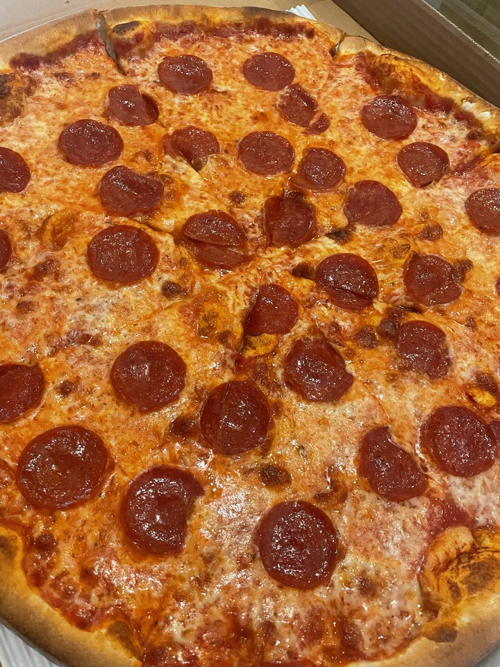 Cheese and Pepperoni Pizza at Renna's Pizza East