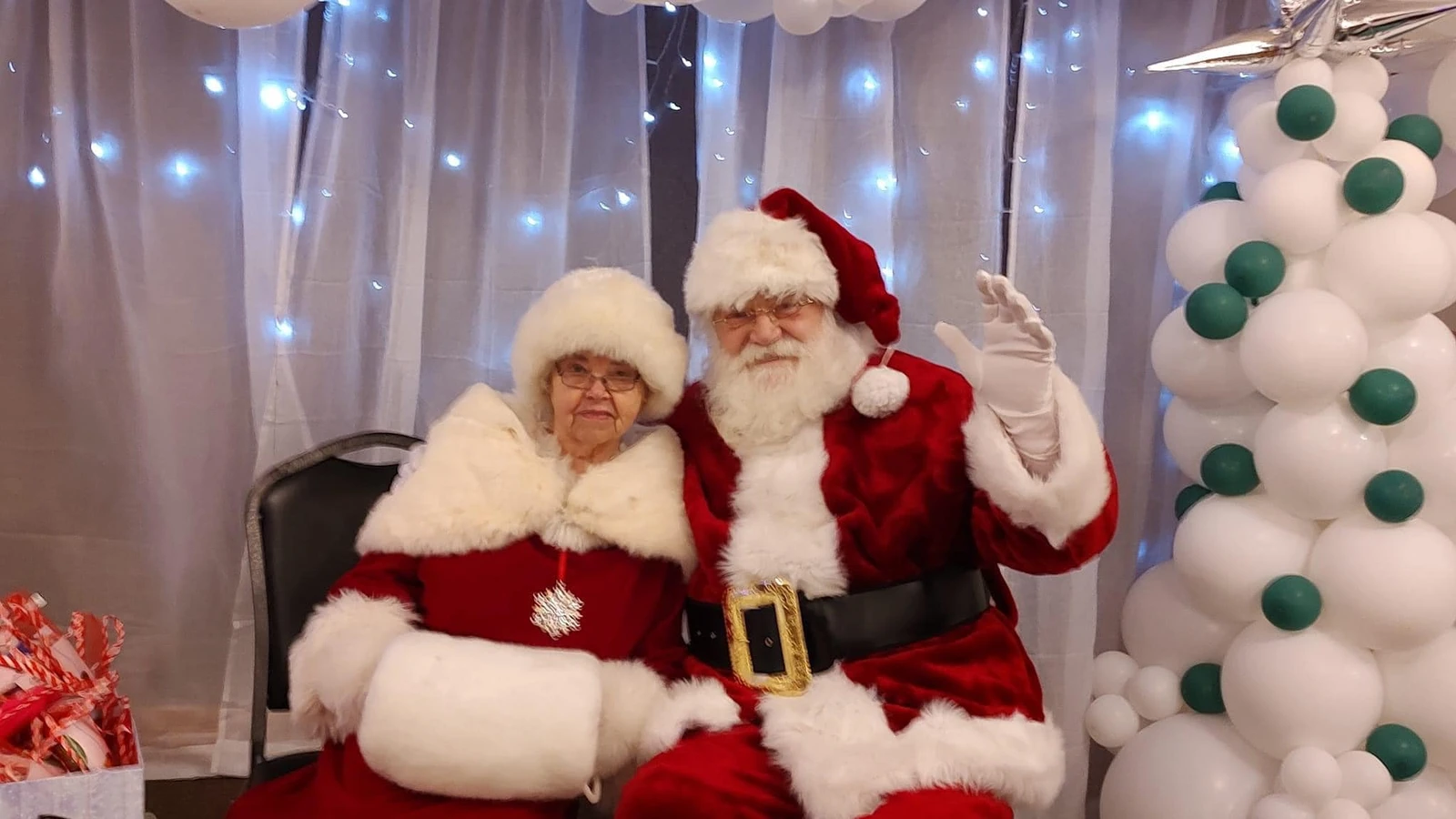 Santa and Mrs. Claus at Great Valley Firehall