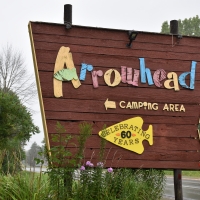 Arrowhead Campground sign