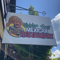 Hidalgo Grill Mexican Restaurant Sign in Ellicottville, NY