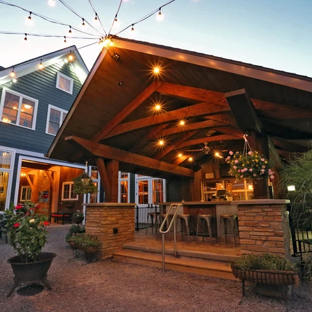 Outside dining at EBC