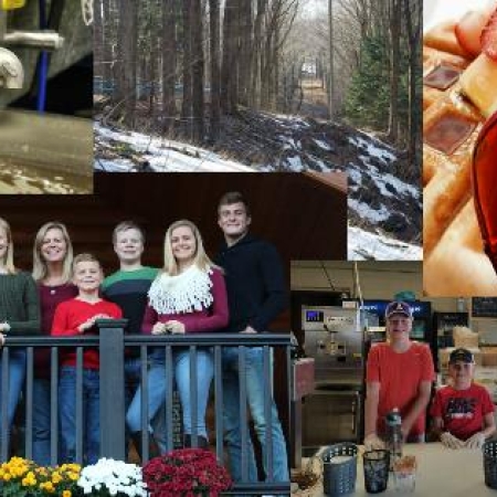 Collage of photos from The Ulinger's Maple Farm