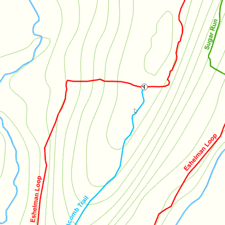 Part of Map of Pfeiffer Nature Center's Eshelman Property
