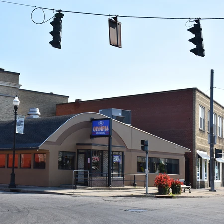 Outside view of Olympia Family Restaurant in Gowanda