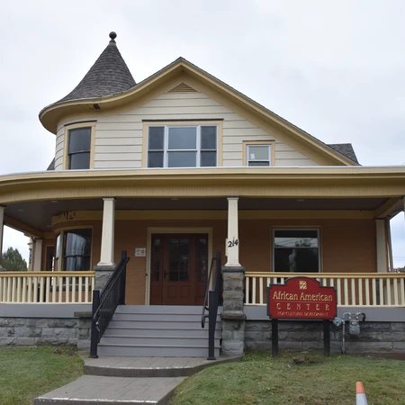 Outside view of the African American Center in Olean