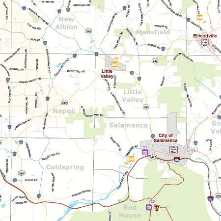 A map from the 2023 Heritage map