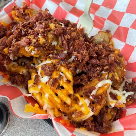 Bacon Cheddar Fries at A & J's Subs, Pizza & Grill in Olean, NY