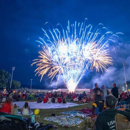 Fireworks at Bradner Stadium