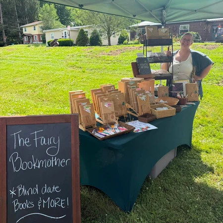 Vendor at the weekly Makers Market