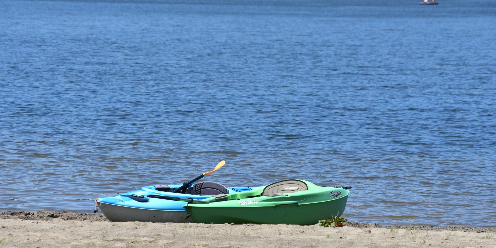 Kayaks on beach at Allegany State Park