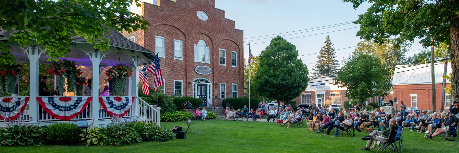 Ellicottville during the Village Gazebo Series in 2024