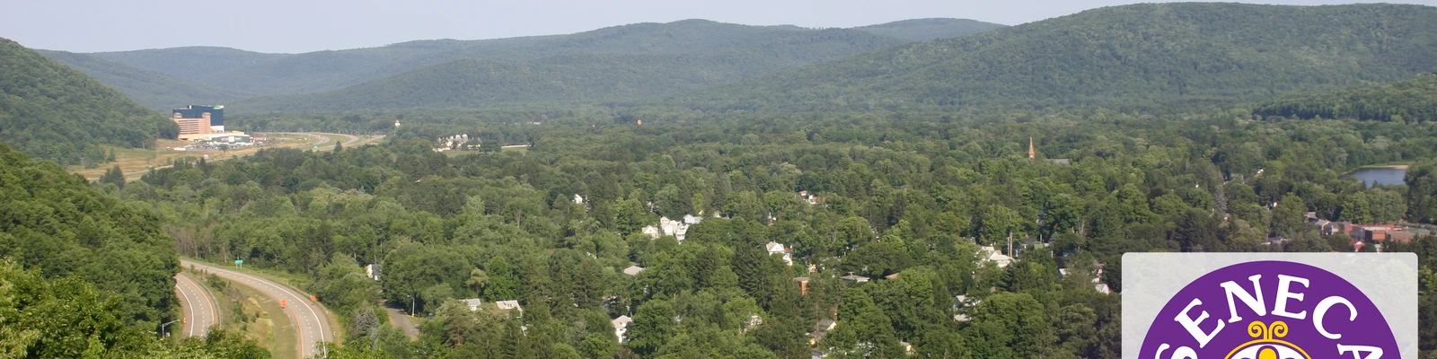 A view from an overlook in Salamanca, NY on 2007-08-05