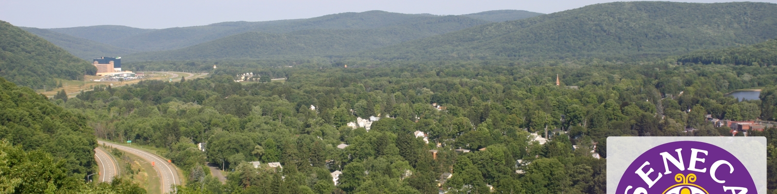 A view from an overlook in Salamanca, NY on 2007-08-05