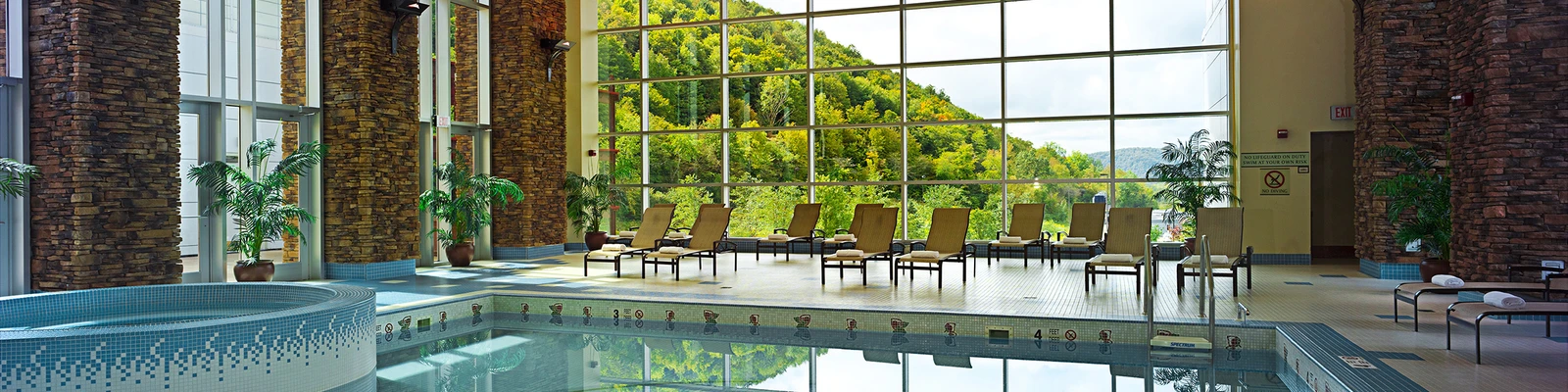 A pool at the Seneca Allegany Casino & Resort
