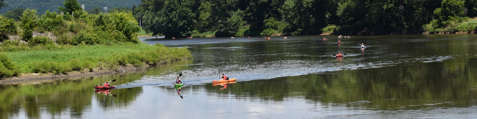 Kayakers on the Allegheny River