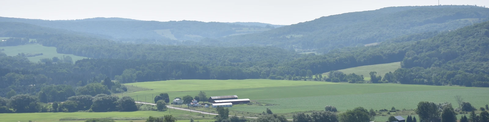 Scenic view along New York's Amish Trail