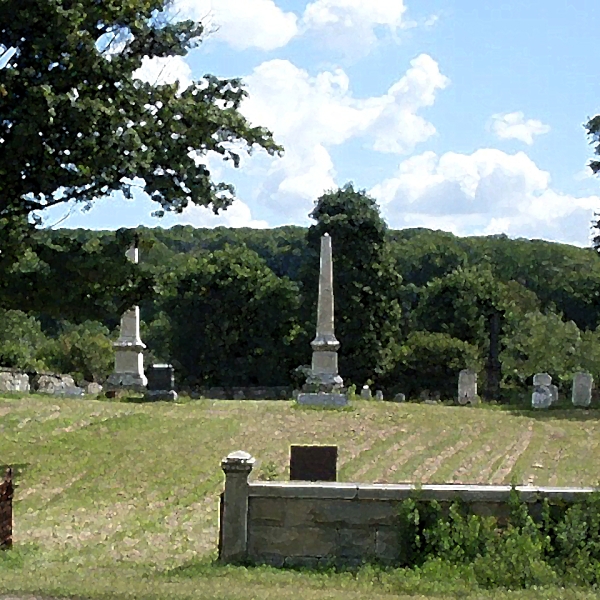 A view of Ten Broeck Cemetery in the Town of Farmersville
