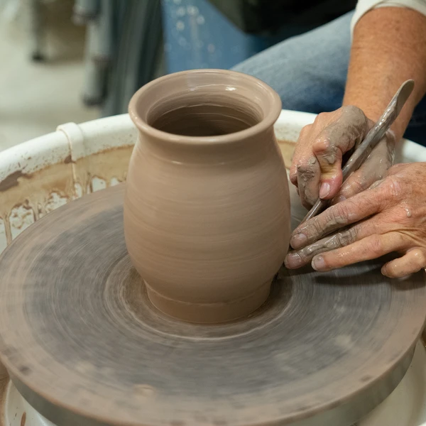 Pottery being made at Arts Council