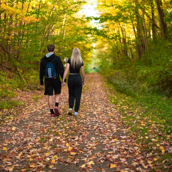 A couple walking the Pat McGee Trail