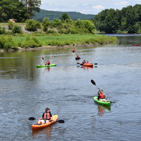 Kayakers on the Allegheny River