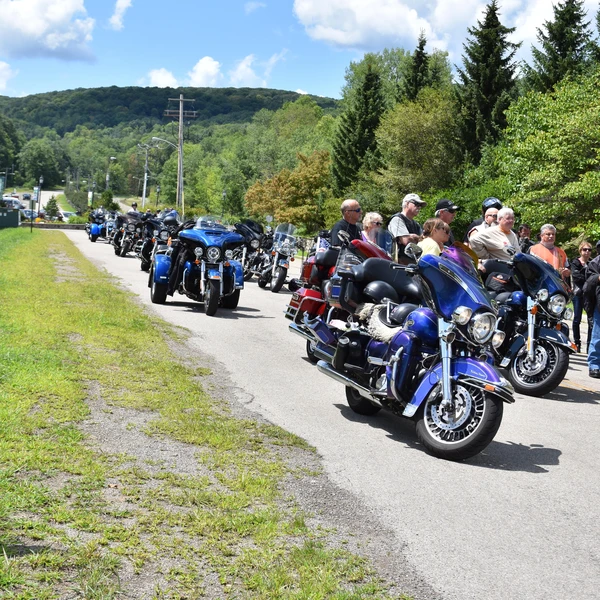 Motorcyclists during the Hog Rally