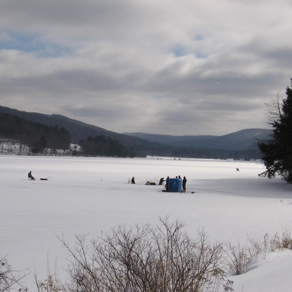 Ice Fishing on Red House Lake