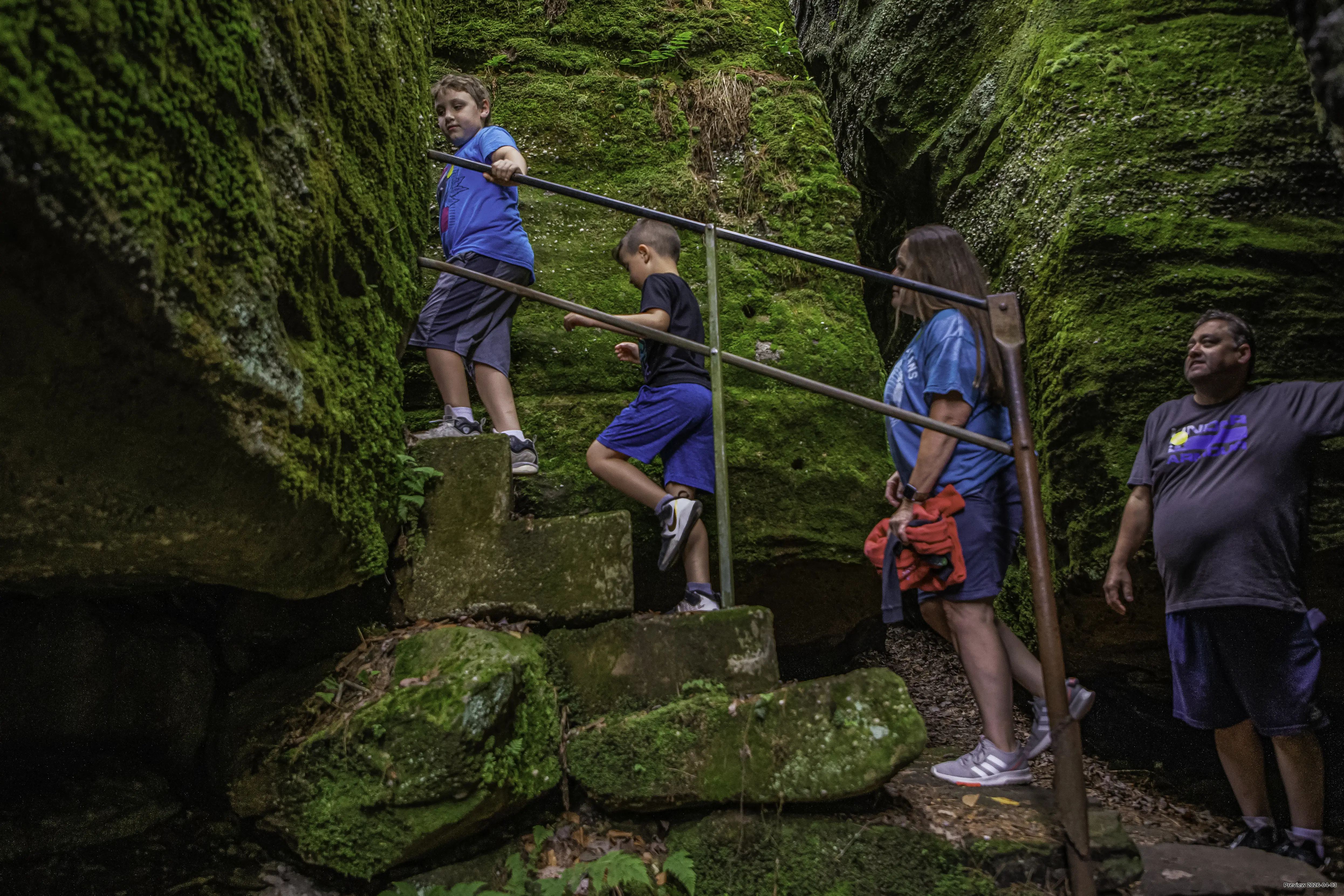 Hiking at Rock City Park