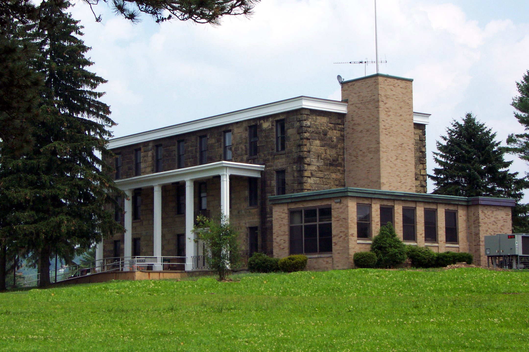 Side view of the Cattaraugus County Museum 