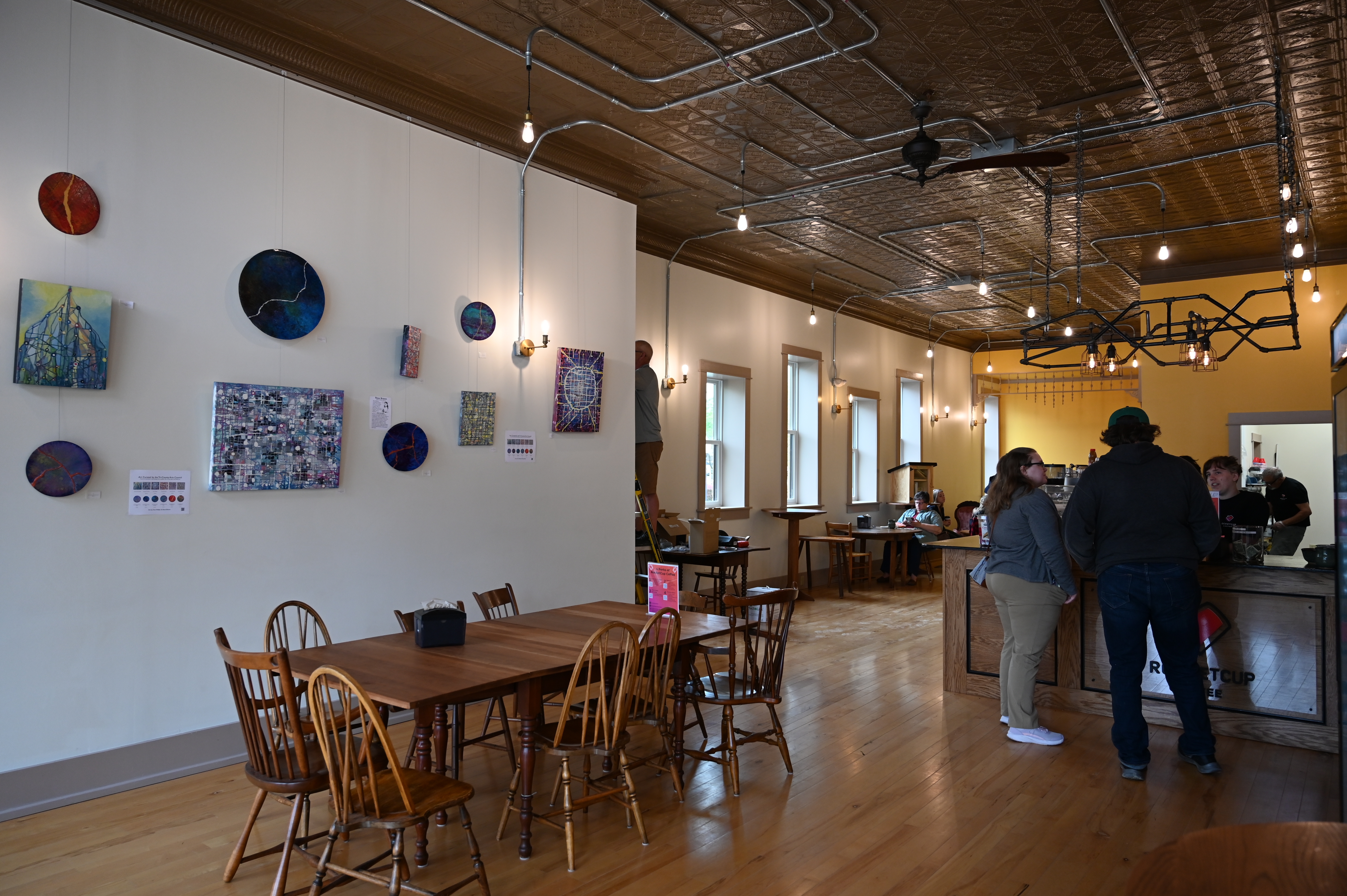 Inside view of RocketCup Coffee's Olean Cafe