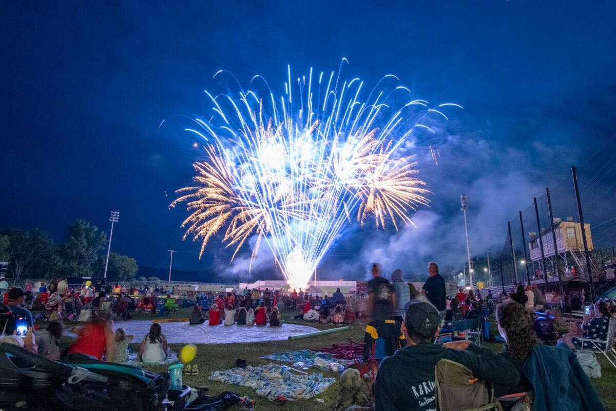 Fireworks at Bradner Stadium 