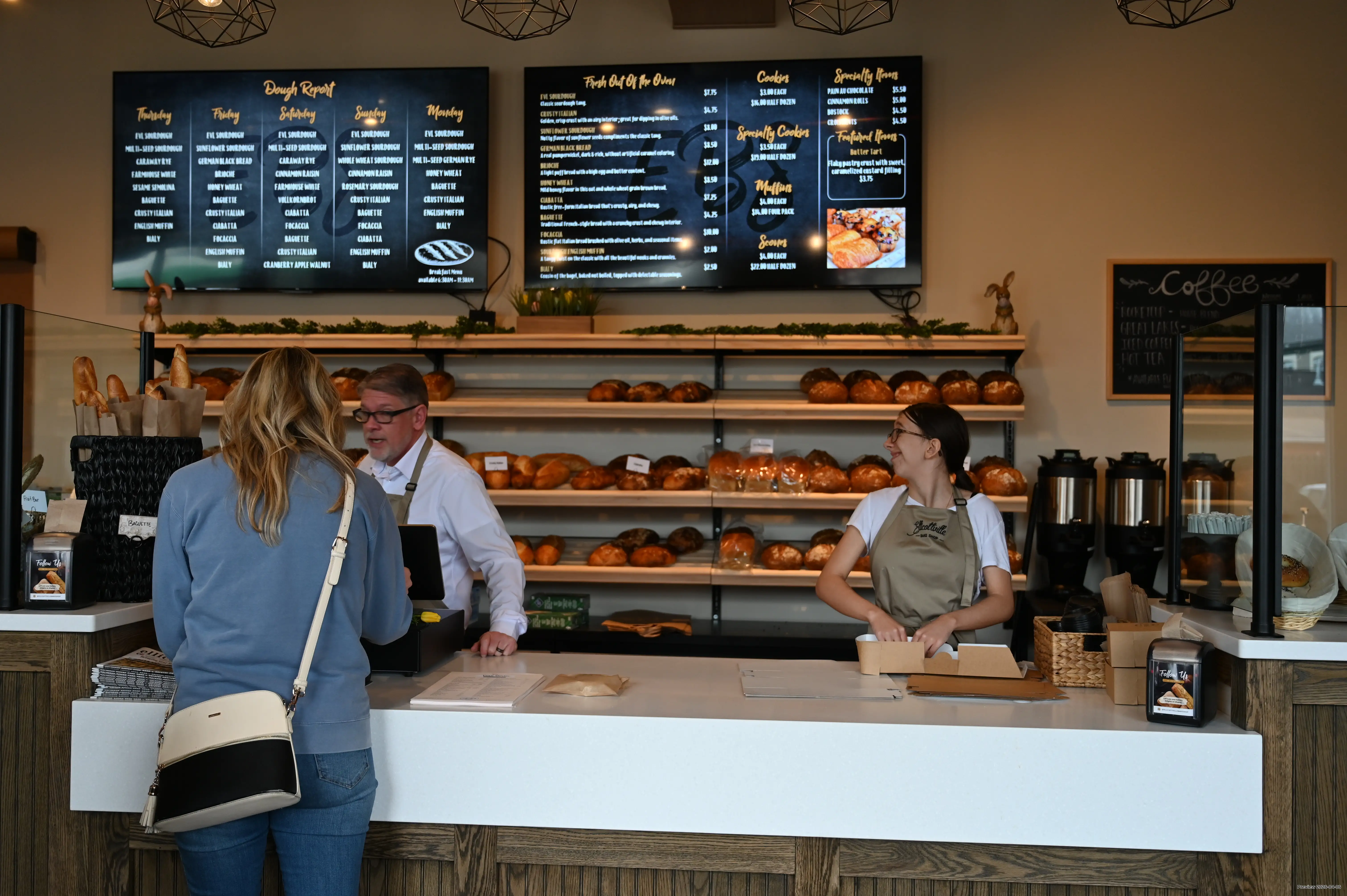 Buying a French Loaf at Ellicottville Bake Shop