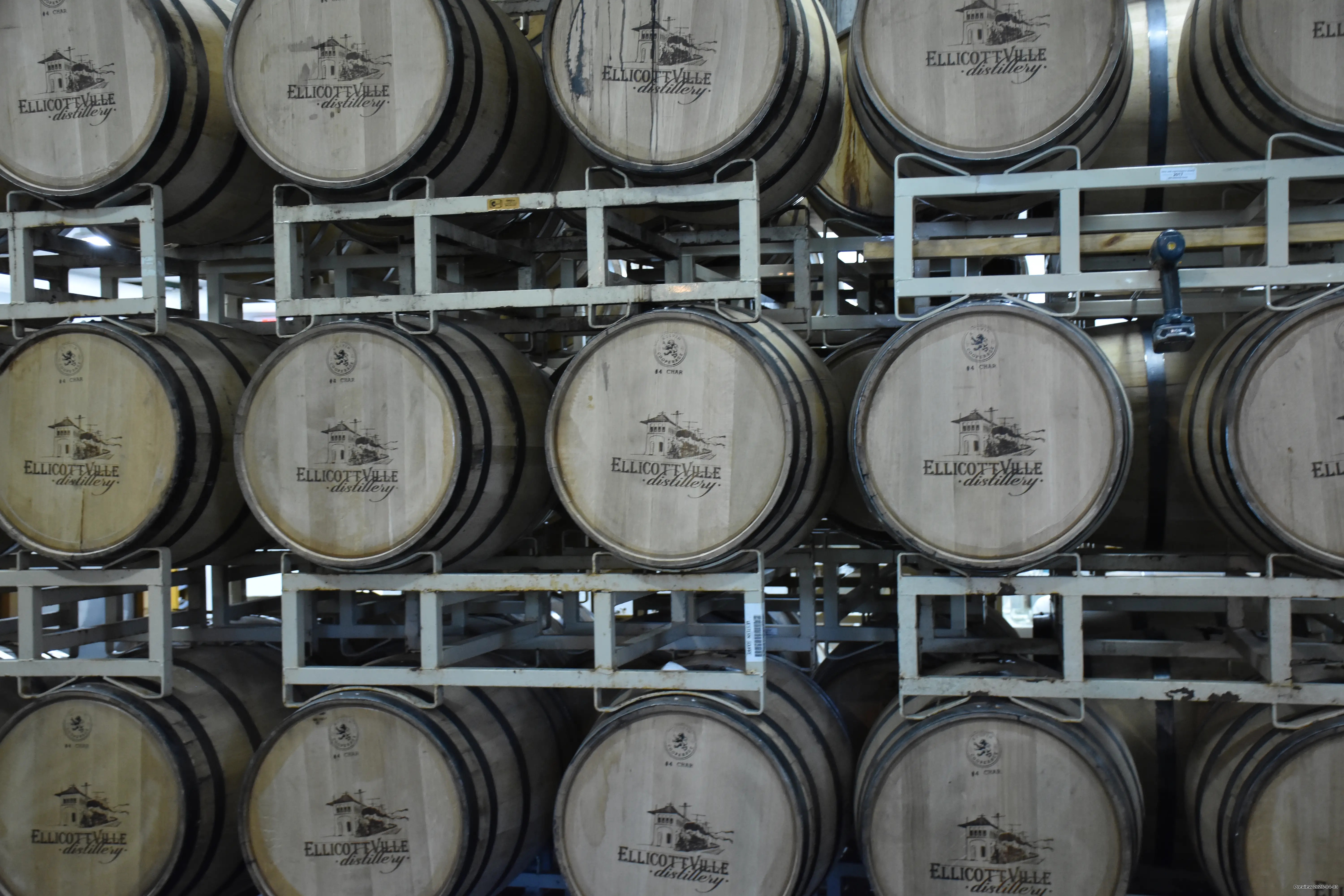 Barrels at Ellicottville Distillery